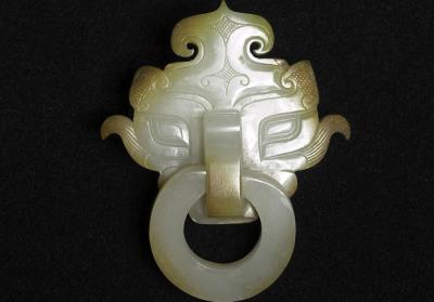 图片[2]-Jade ring handle with animal mask pattern, late Warring States period to early Western Han dynasty, 275-141 BCE-China Archive